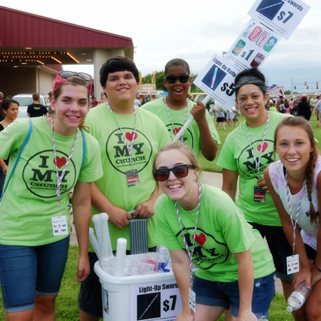 Volunteers at Rockets Over Rhema